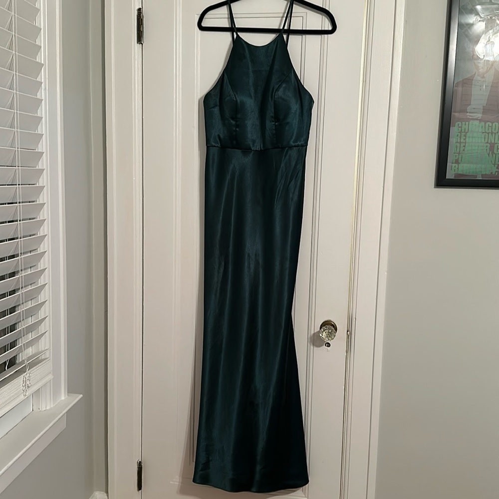 Emerald Silk Jenny Yoo Gown